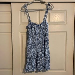 Floral print mini dress